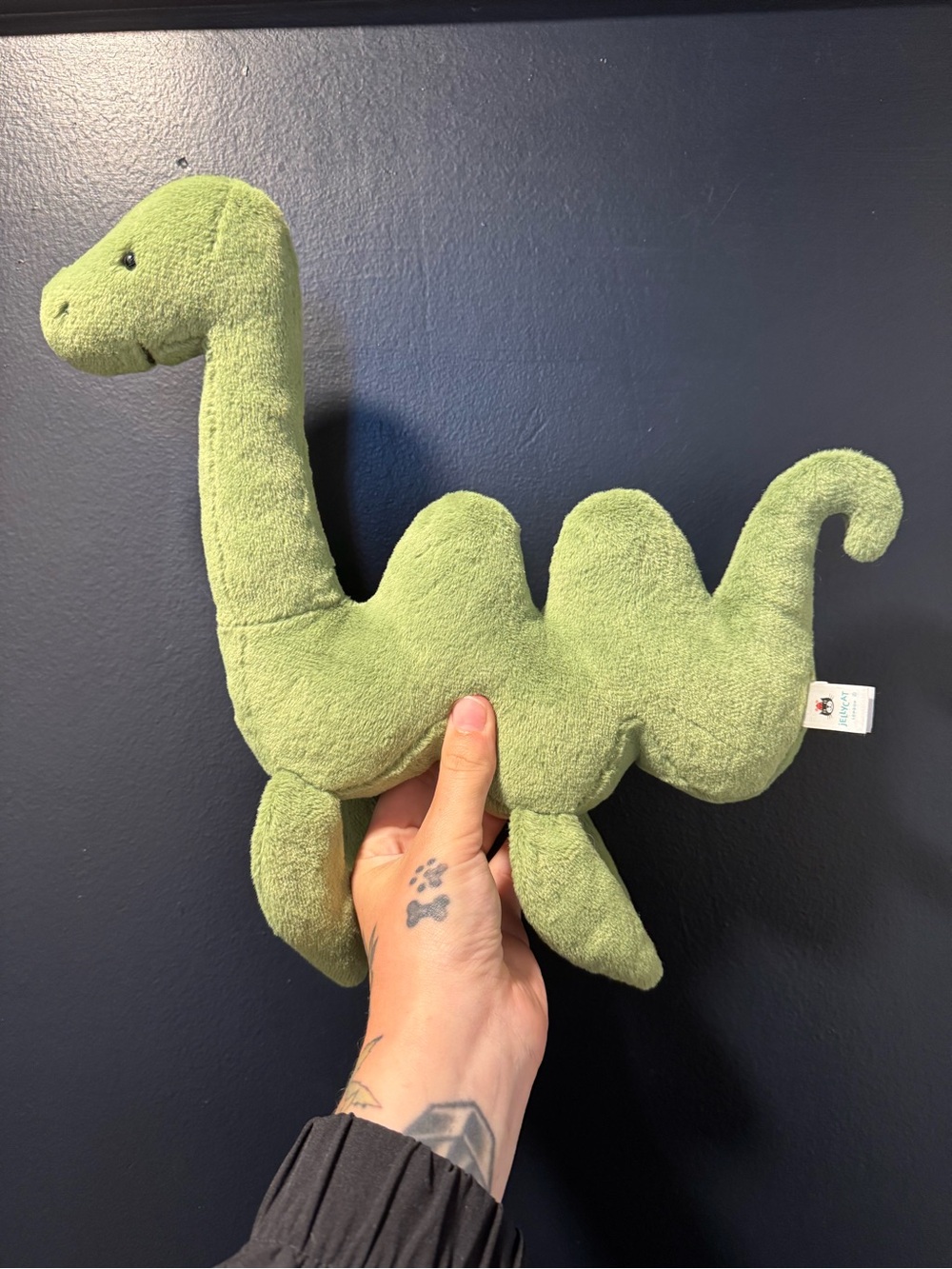 Retired Jellycat Nessie Loch Ness Monster Plush Green Dinosaur Stuffed Animal